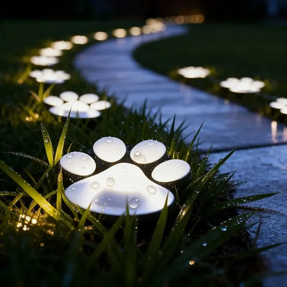 Solar Paw Garden Light