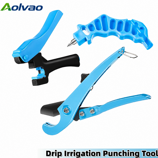 1/4" Drip Irrigation Tool Kit – Tubing Cutter, 4mm Hole Punch & 4/7mm Tube Insertion Tool