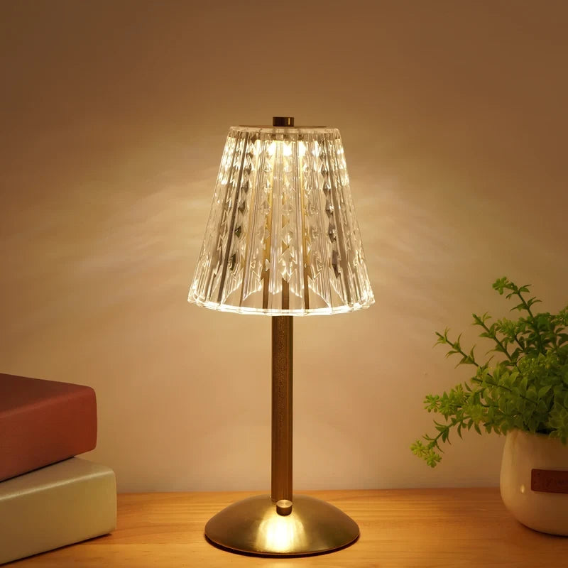 Golden Crystal Table Lamp