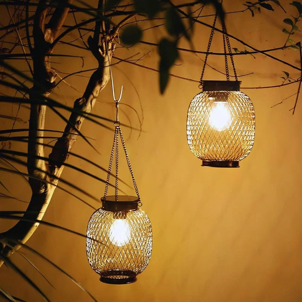 Solar Mesh Lantern Light