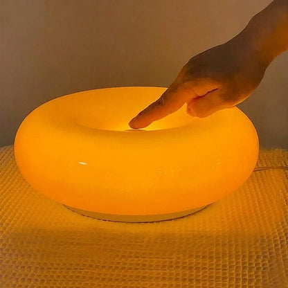 Bauhaus Wall And Table Lamp With Donut Design