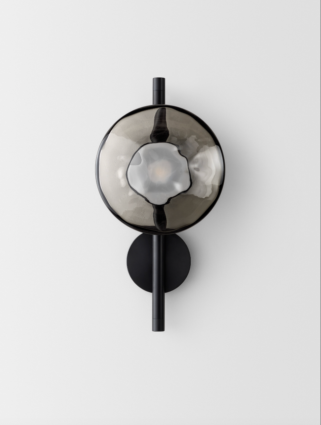 Glass wall sconce bedroom accent lighting
