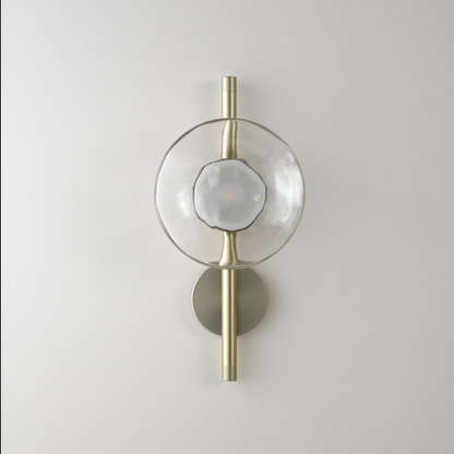 Contemporary glass wall lamp for bedroom