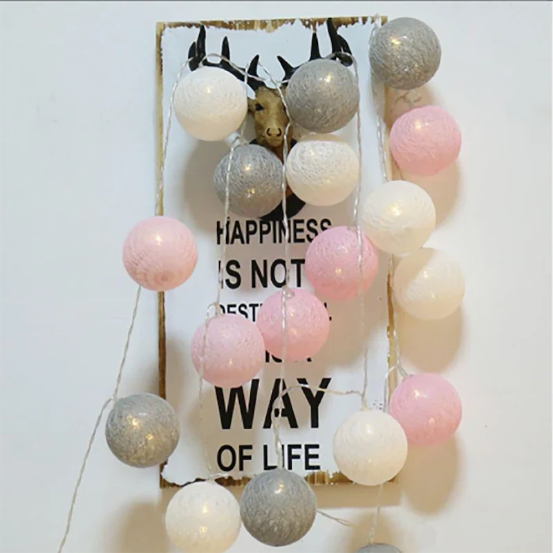 Cotton Ball Garland
