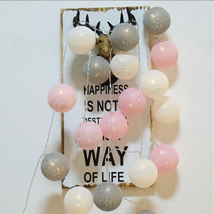 Cotton Ball Garland