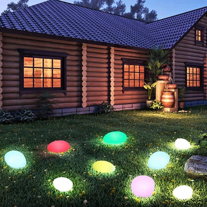 Cobblestone Solar Garden Light