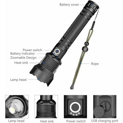 Rechargeable Zoom Flashlight