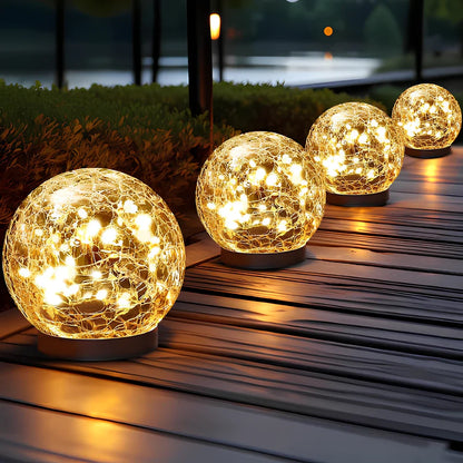 Solar Glass Globe Garden Light