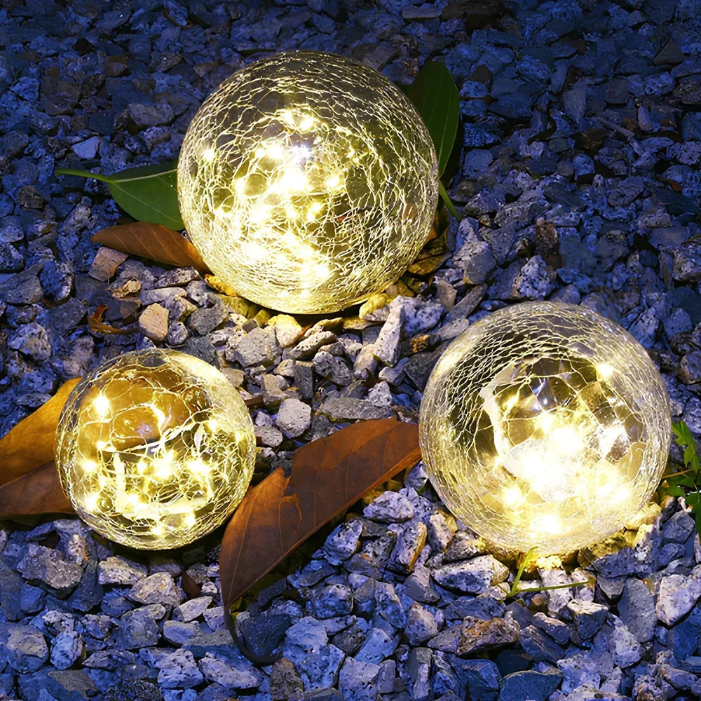 Solar Glass Globe Garden Light