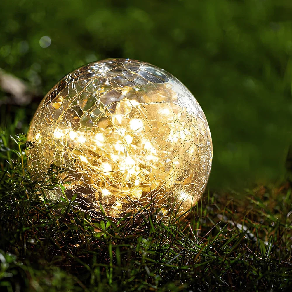 Solar Glass Globe Garden Light