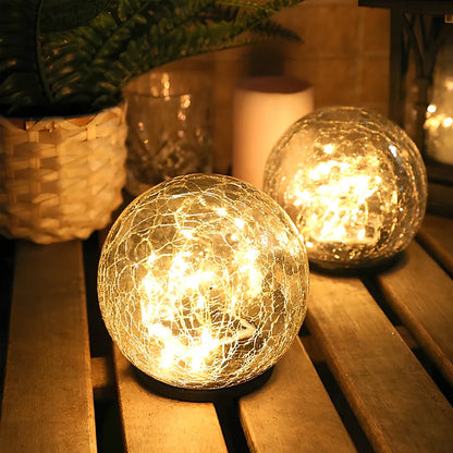 Solar Glass Globe Garden Light