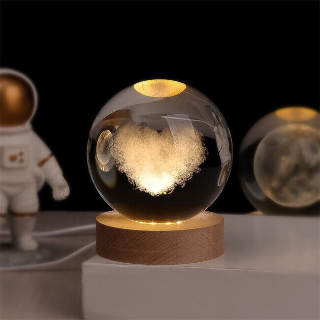 3D Galaxy Crystal Lamp