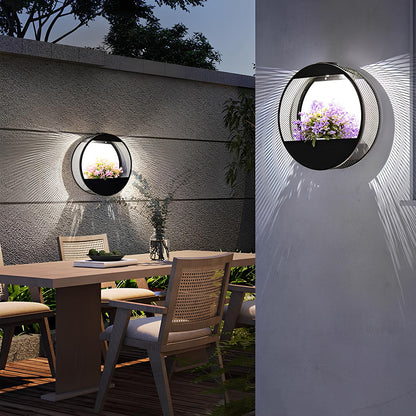 Solar Planter Wall Light