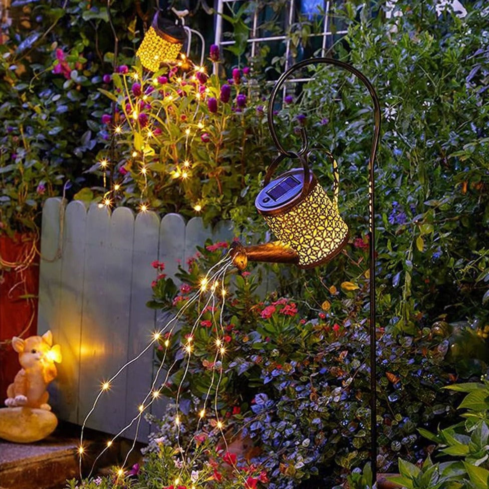 Solar Watering Can Garden Light