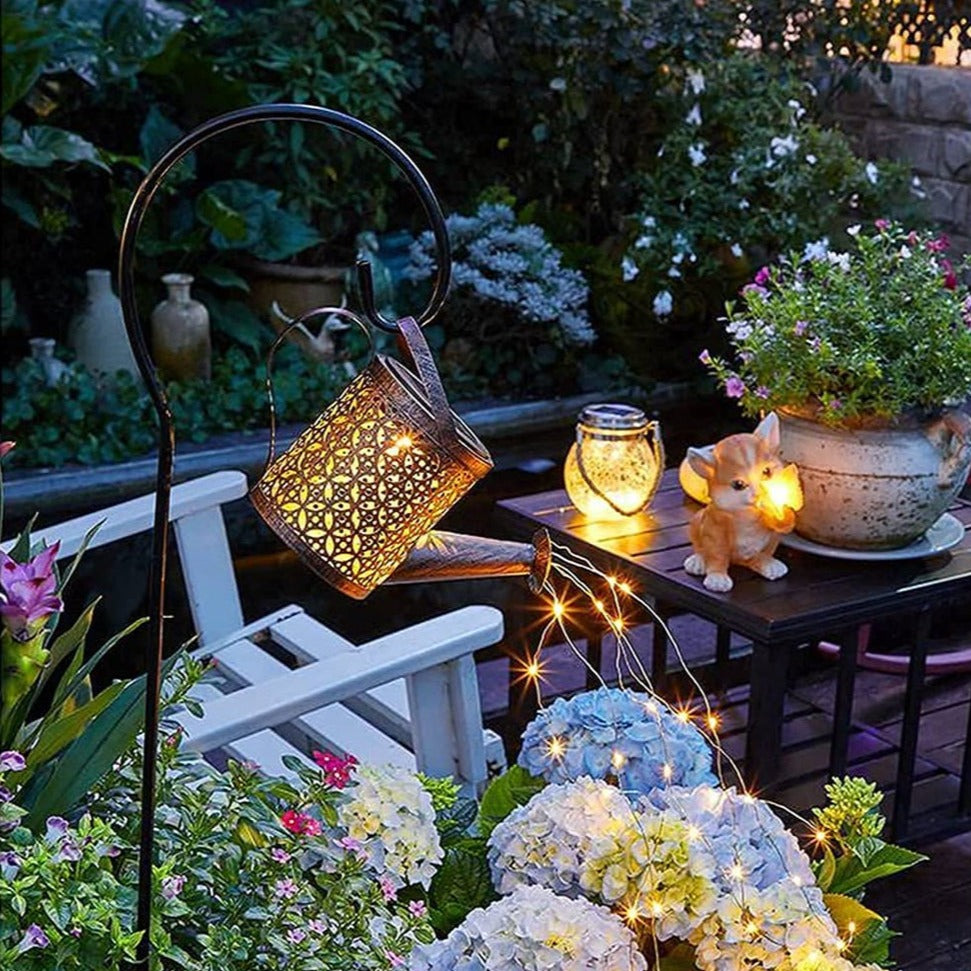 Solar Watering Can Garden Light