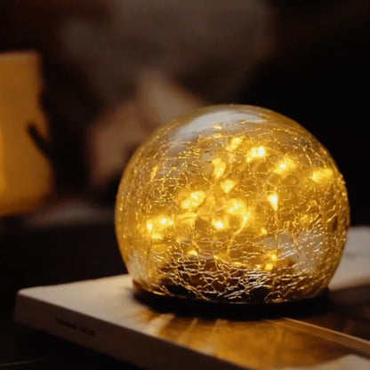 Solar Glass Globe Garden Light