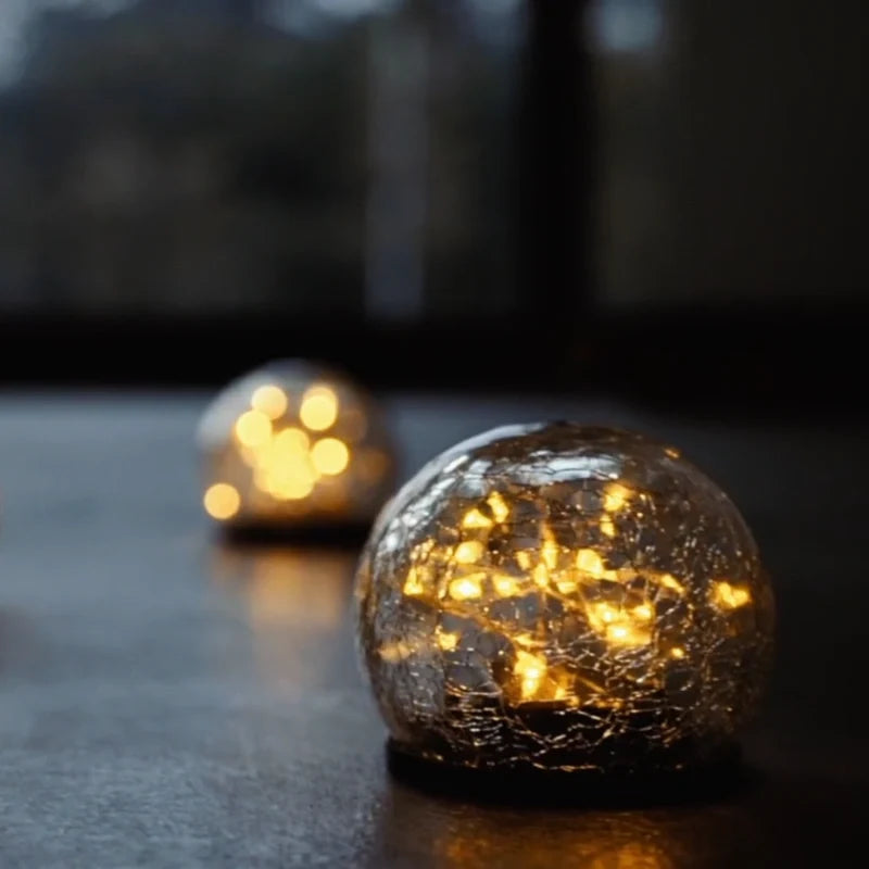 Solar Glass Globe Garden Light