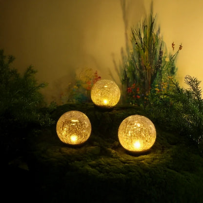 Solar Glass Globe Garden Light