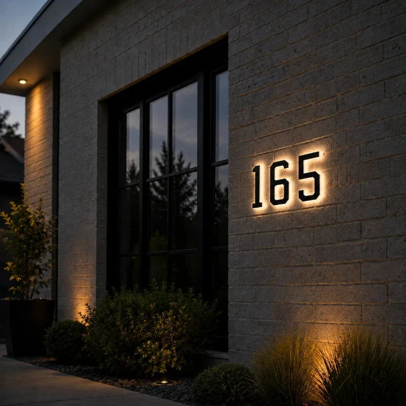 Solar House Number Light
