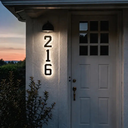 Solar House Number Light