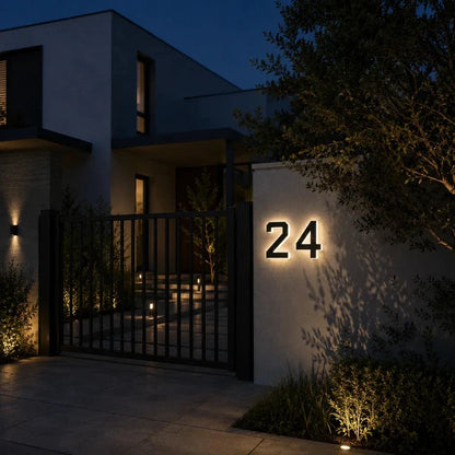 Solar House Number Light