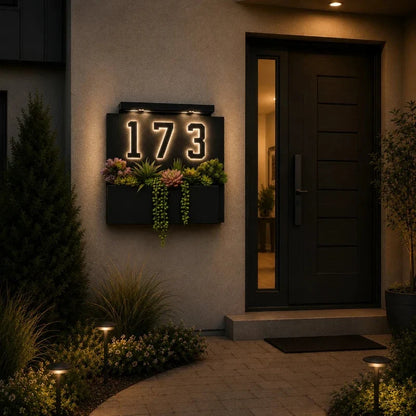 Solar House Number Light