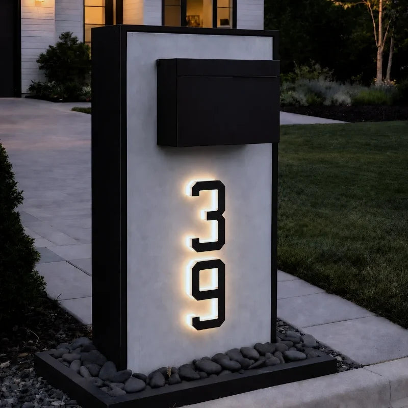 Solar House Number Light