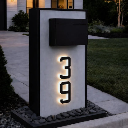 Solar House Number Light
