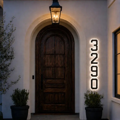 Solar House Number Light