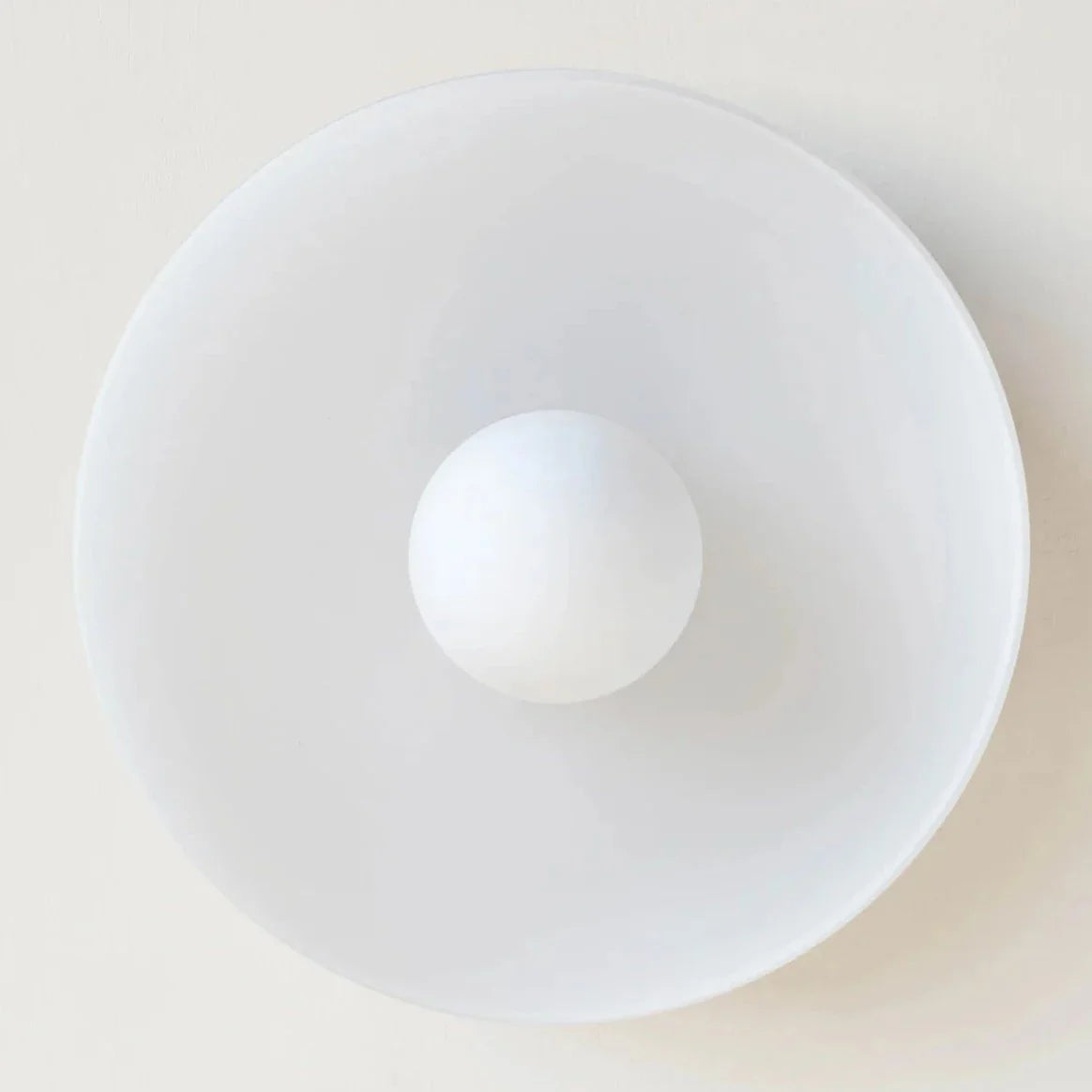Frosted white Scandinavian wall lamp for living room