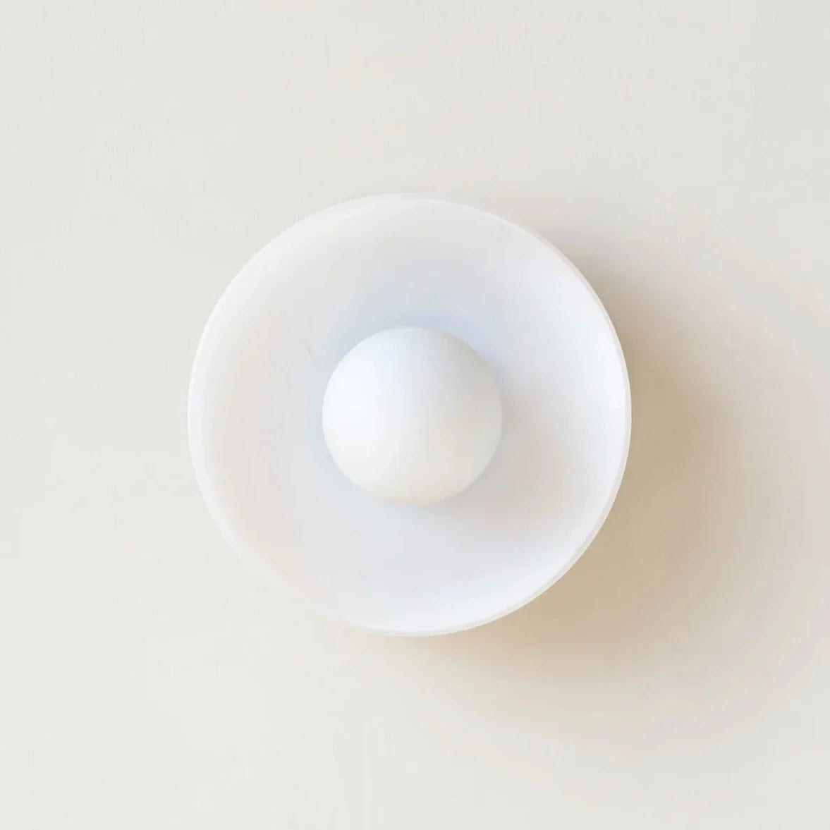 Nordic surface mount wall light white sandblasted