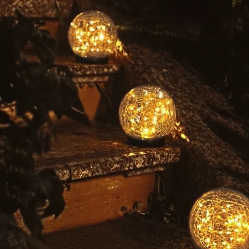 Solar Glass Globe Garden Light