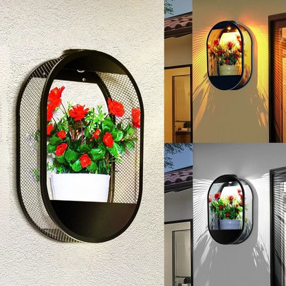 Solar Planter Wall Light