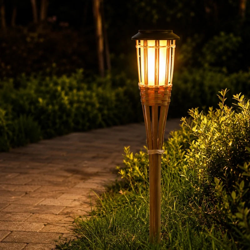 Solar Bamboo Torch Light