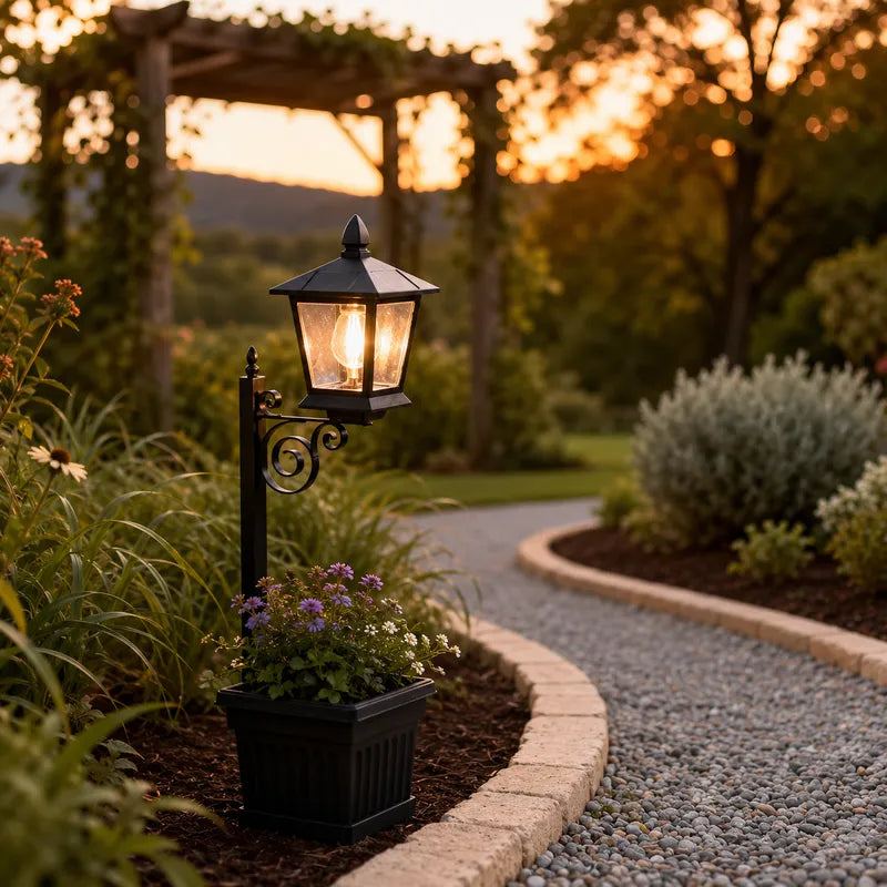 Solar Lantern Planter Light