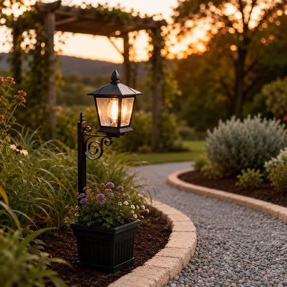 Solar Lantern Planter Light