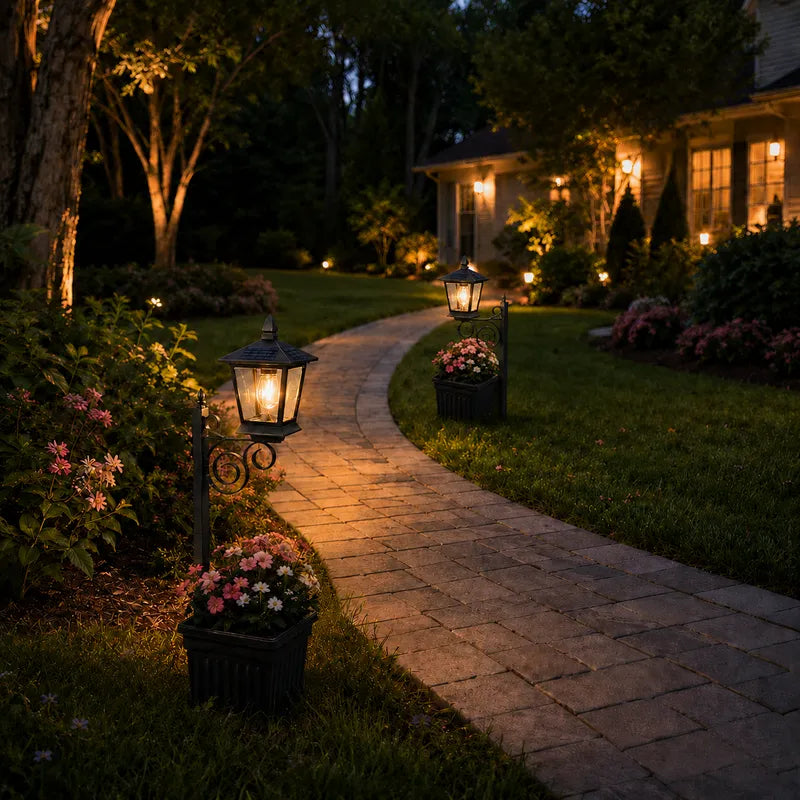 Solar Lantern Planter Light