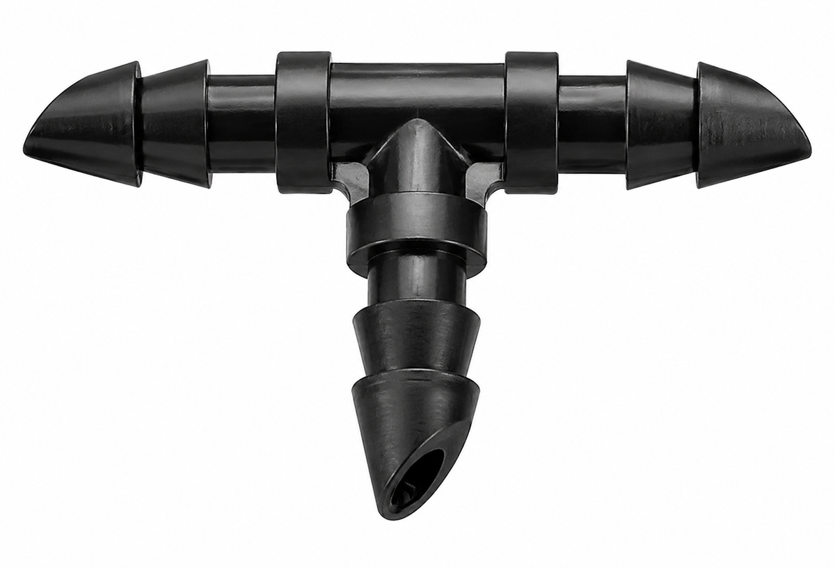1/4" Drip Irrigation Barbed Connector Kit – Tee, Elbow, Straight & End Plug Fittings