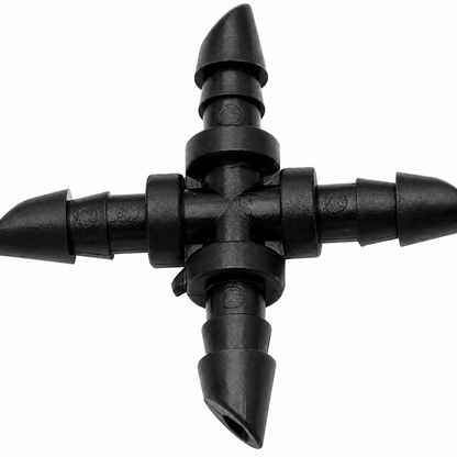 1/4" Drip Irrigation Barbed Connector Kit – Tee, Elbow, Straight & End Plug Fittings