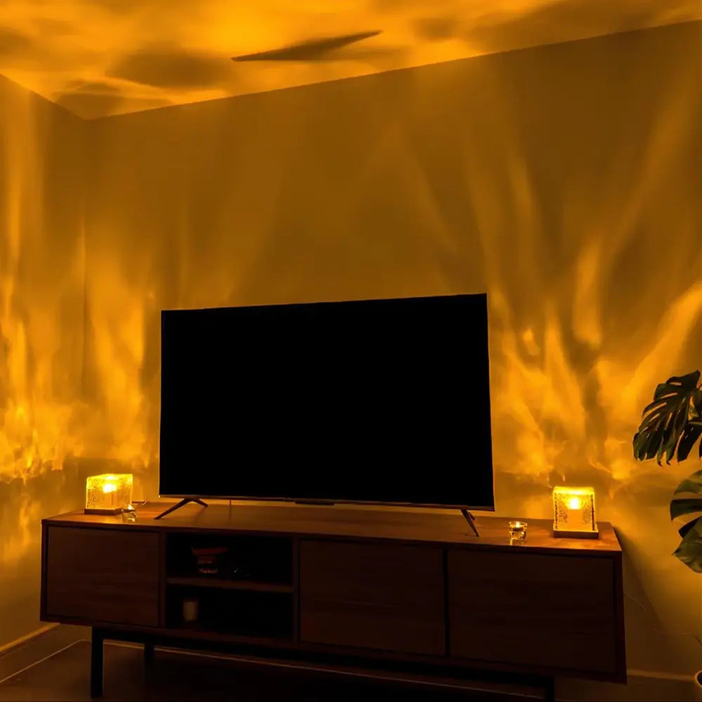 Aurora Northern Lights Cube Lamp