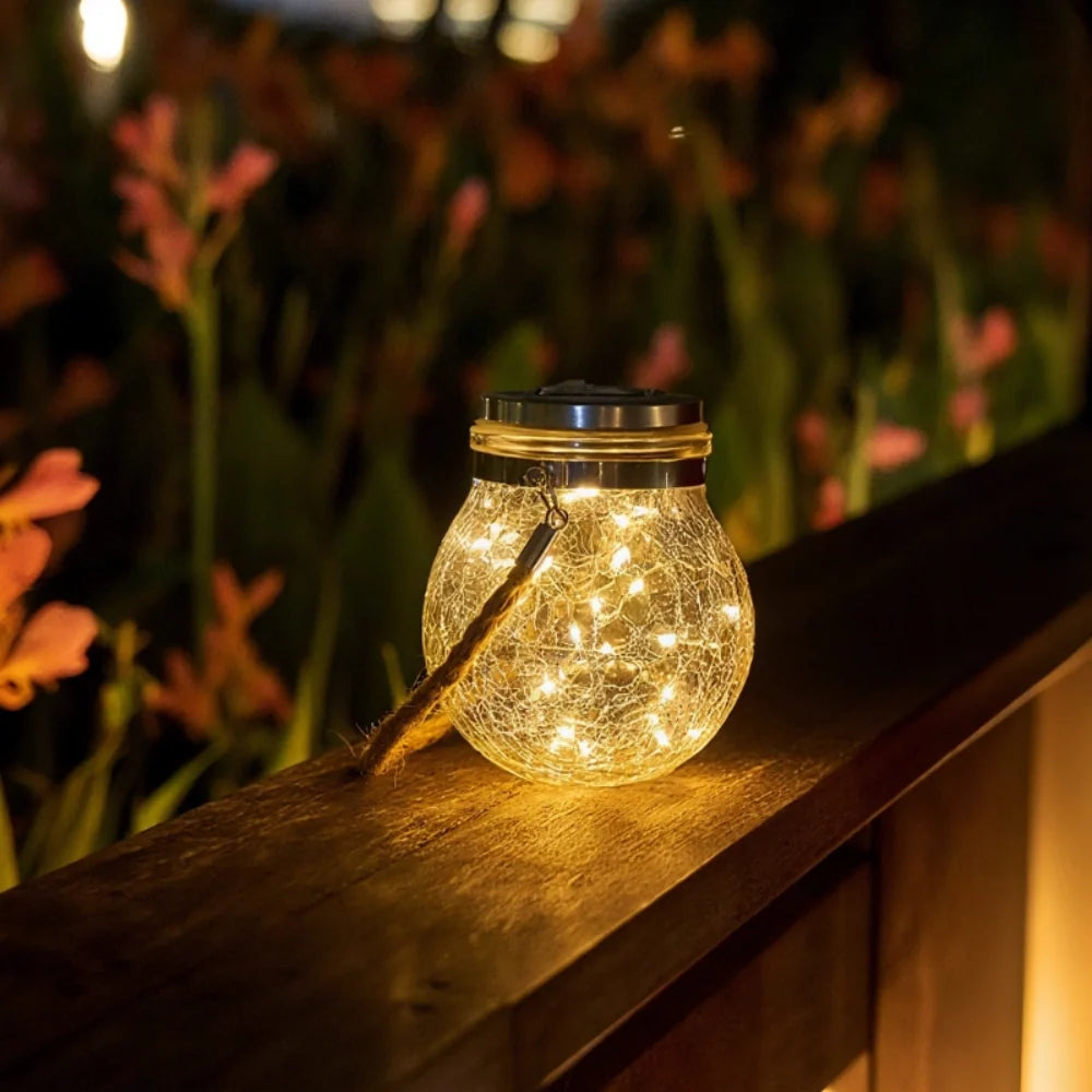 Solar Glass Lantern Light